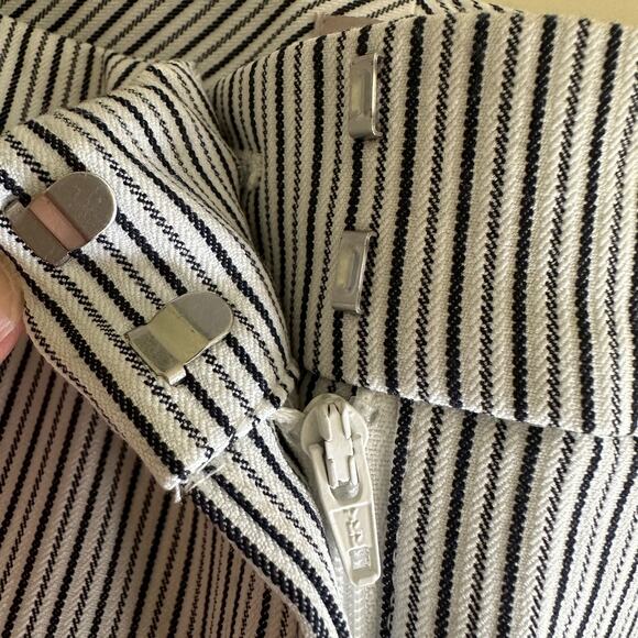 CHICOS | Womens So Slimming Pinstripe Straight Leg  Size M 10 Chico’s size 1.5 - Picture 9 of 11